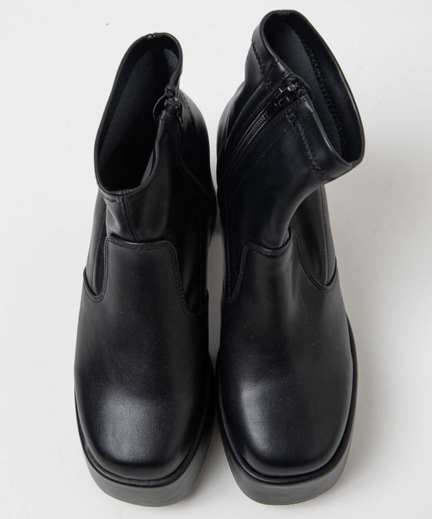 WEGO ストーム付きストレッチショートブーツ ブラック