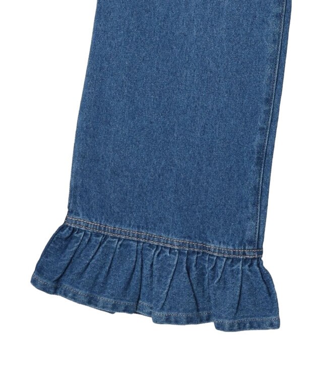 Green Parks ・Ｄｏｕｂｌｅ　Ｆｌａｇｓ　スソフリルストレートデニム Indigo