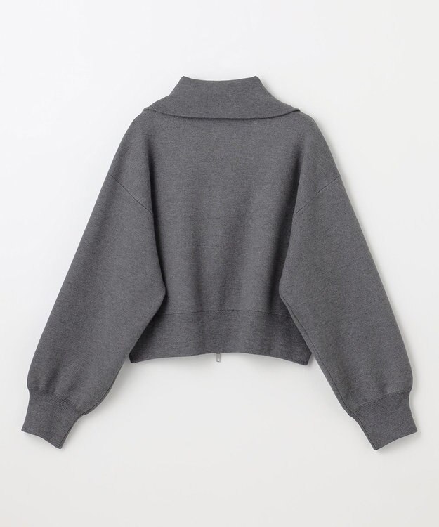 NAVE 【ReNAVE・洗える】スムースニット トラックジャケット グレー系