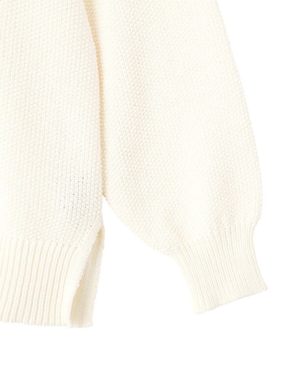 YECCA VECCA 2wayヘンリーネックルーズニット Ivory