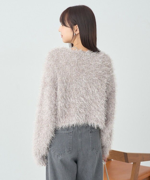 earth music&ecology きらきらフェザーニットプルオーバー Beige