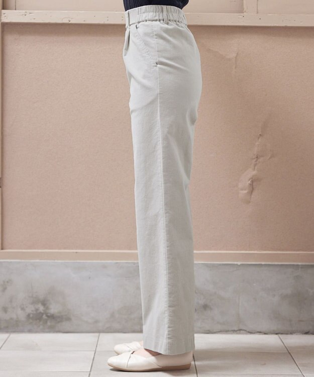 Tiaclasse コーデュロイパンツ ライトグレー