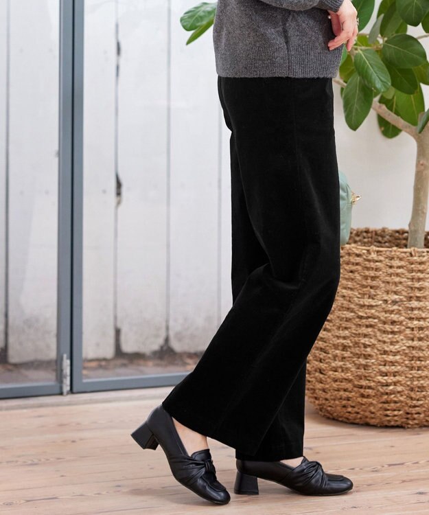 Tiaclasse コーデュロイパンツ ブラック