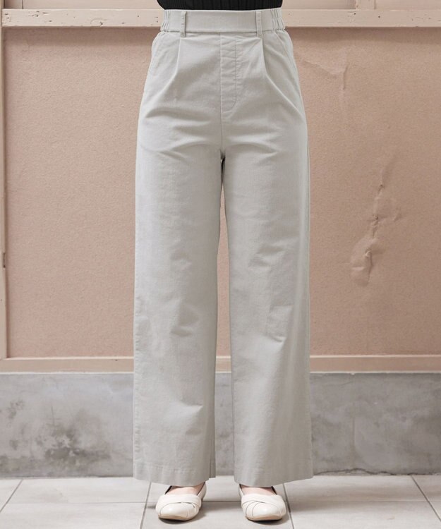 Tiaclasse コーデュロイパンツ ライトグレー