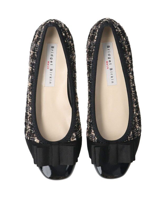 Bridget Birkin ＜3E＞【Bridget Birkin Walk】リボンウォーキングパンプス ブラックコンビ