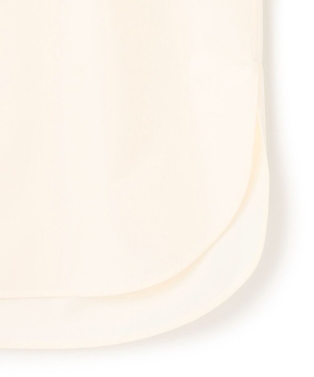 BEIGE， 【洗える・Oggi 11月号掲載】STRAWN / ビッグカラーコットンストレッチシャツ Ecru