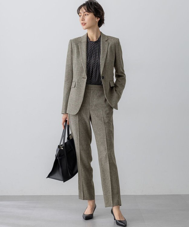 23区 VIOLAd'ORO イタリアンWフェイスレザー ラージ トートバッグ ブラック系