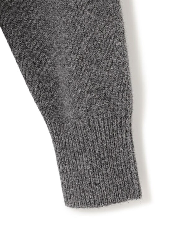 23区 【洗える】ウールカシミヤブレンド チュニック ニット ライトグレー系