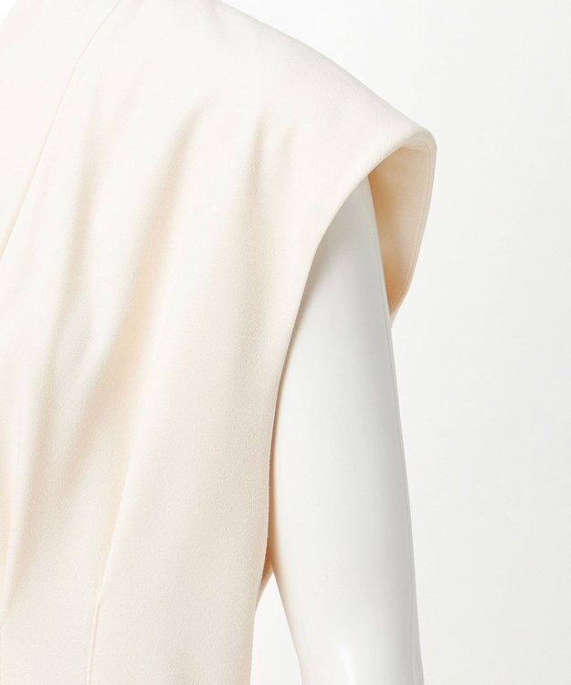 23区 【エステータ】マットクレープジョーゼット ワンピース エクリュ