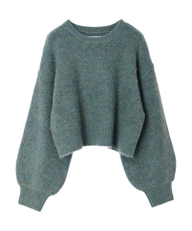 Green Parks ・ＥＬＥＮＣＡＲＥ　ＤＵＥ　ミックスシャギーニット Green