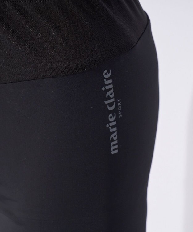 FILA GOLF／marie claire 【Marie claire sports】接触冷感ショート丈レギンス ブラック