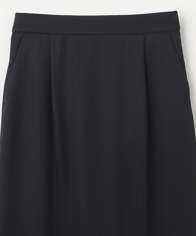 NAVE 【ReNAVE　洗える】アセテートギャバスカート ブラック