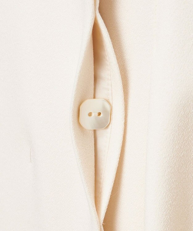 23区 【エステータ】マットクレープジョーゼット ワンピース エクリュ