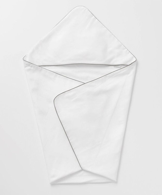 京和晒綿紗 【BABY】ベビーガーゼアフガン　5重合わせ グレーバイアス