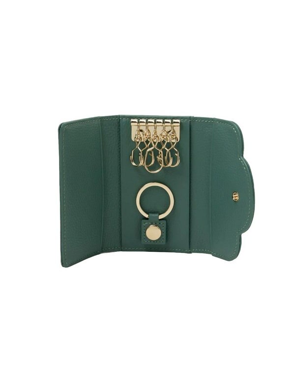 CLATHAS ペルル 三つ折りキーケース グリーン