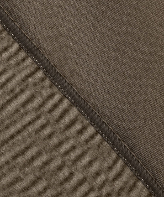 ICB 【洗える】タイプライタージャージー  ヘンリーネックカットソー カーキ系