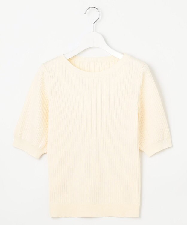 Feroux 【セットアイテム・洗える】パフスリーブニット×キャミソール ワンピース ブラック系2