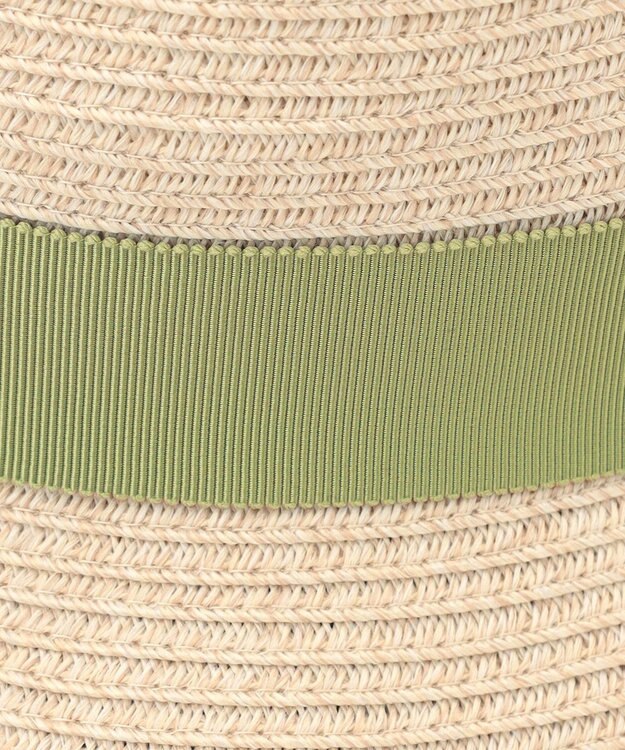 #Newans 【UVカット/洗える】〈花乃まりあさんコラボ〉リボン2本つきサマーハット ベージュ