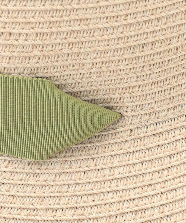 #Newans 【UVカット/洗える】〈花乃まりあさんコラボ〉リボン2本つきサマーハット ベージュ