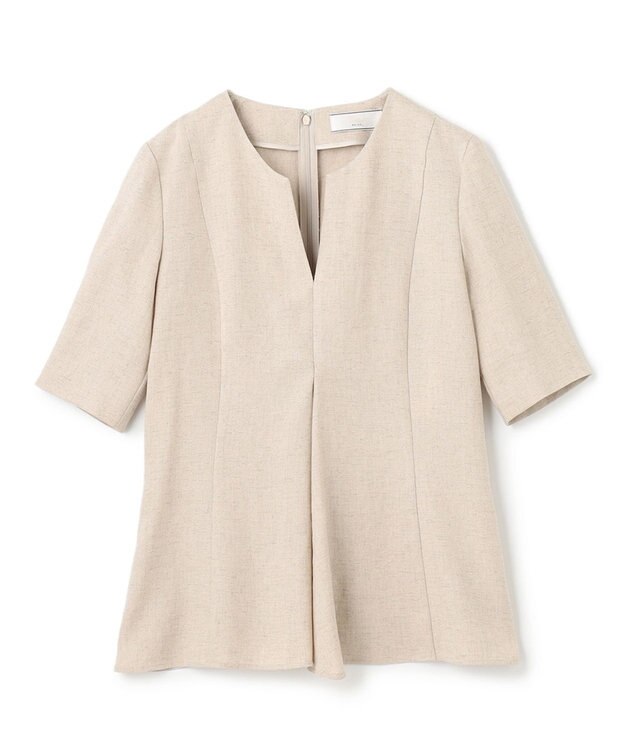 BEIGE， CAROLE / ペプラムブラウス Sand×Slate