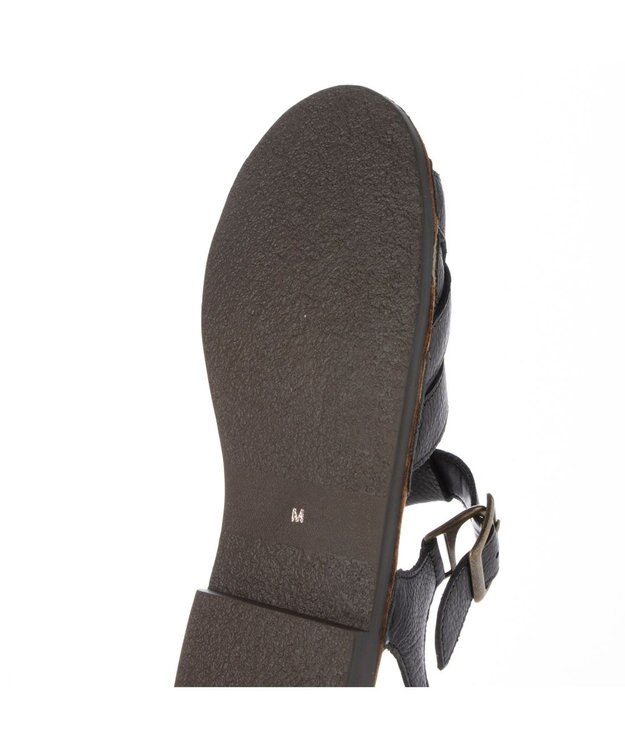 ing <ing>【サスティナブル】クロスメッシュデザインサンダル ブラック