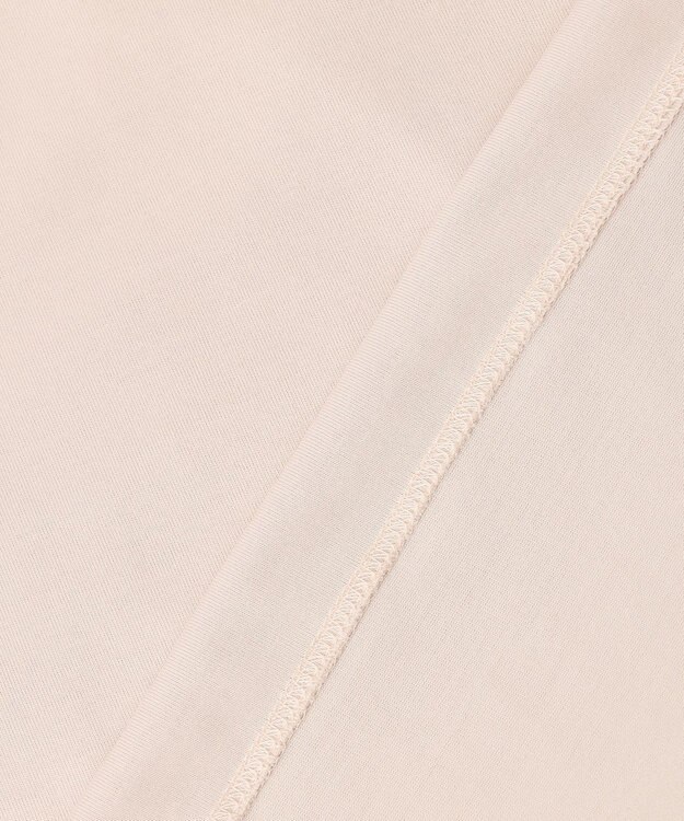 ICB 【洗える】 スーペリアジャージー Uネックカットソー ピンクベージュ系