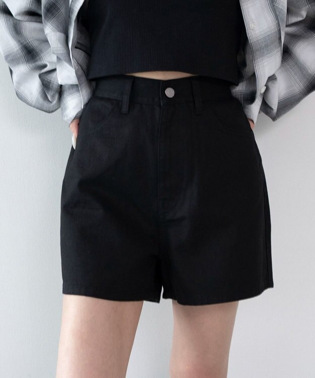 WEGO デニムショートパンツ デニムブラック