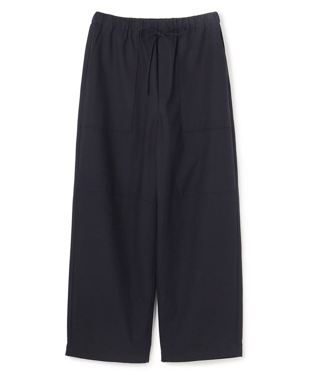 UNFILO L ライトフランネル イージーパンツ ネイビー