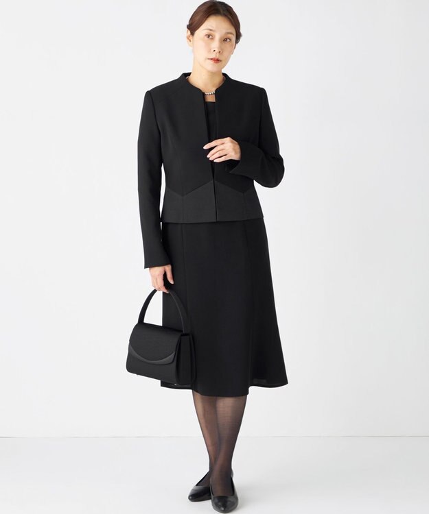 自由区 FORMAL 【日本製】米沢織 ハンドバック ブラック系