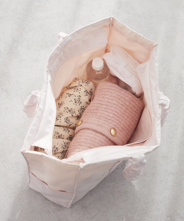 Maison de FLEUR ギャザーハンドルキルティングキャリーオンバッグ Light Pink