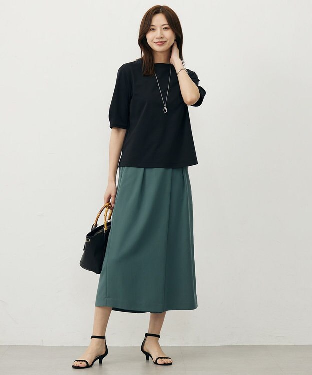 J.PRESS LADIES ノットオーバル ワントップ ネックレス シルバー系