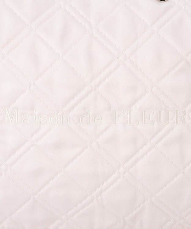 Maison de FLEUR ギャザーハンドルキルティングキャリーオンバッグ Light Pink