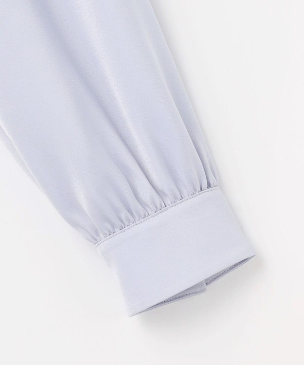 ANY SIS 【4WAY】長袖 ボウブラウス ライトブルー