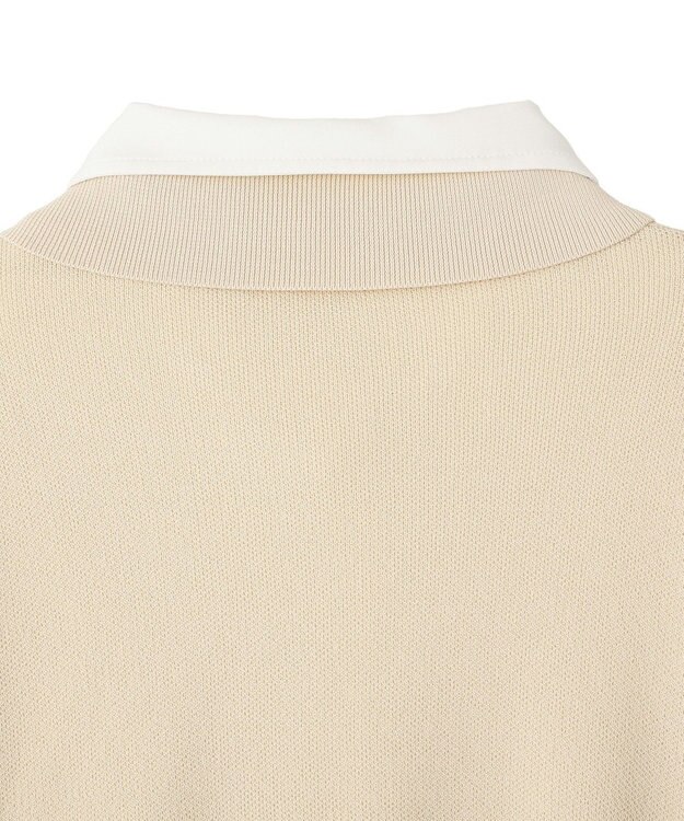 YECCA VECCA 2wayレイヤード風ポロニット Light Beige