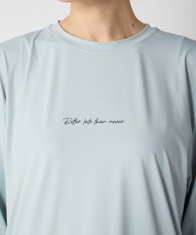 OP／FILA 【Ocean Pacific】ラッシュロゴTシャツ ライトブルー