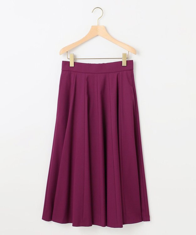 組曲 【ご好評につき追加予約 / 加藤ローサさん着用】ハンサムツイルフレア スカート パープル系