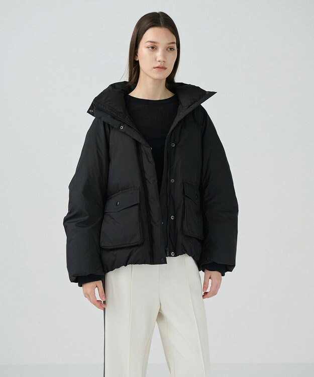 GRACE CONTINENTAL スタンドカラーダウンジャケット ブラック