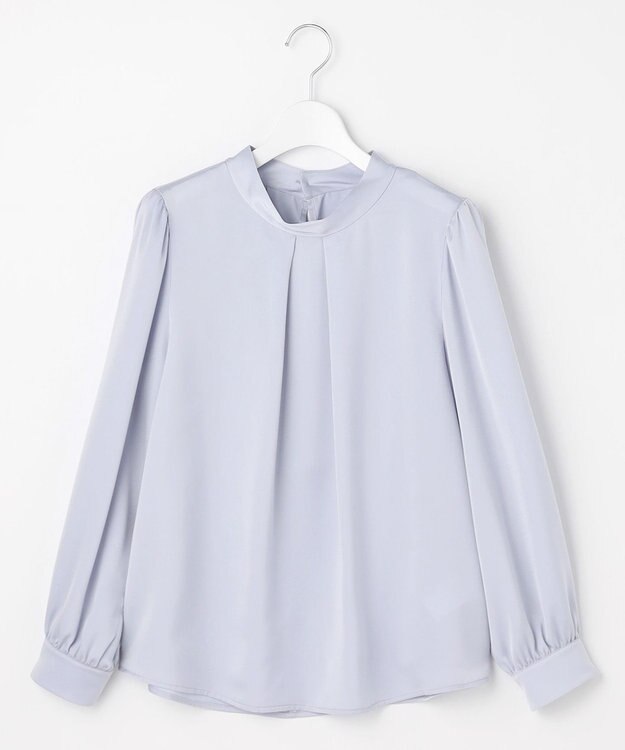 ANY SIS 【4WAY】長袖 ボウブラウス ライトブルー