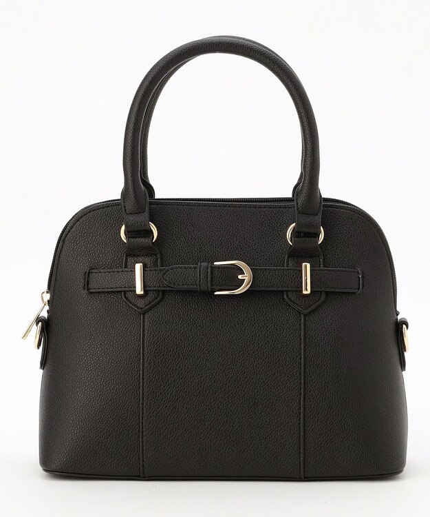 ANY SIS 【2WAY】ベルトアクセントブガッティ バッグ ブラック