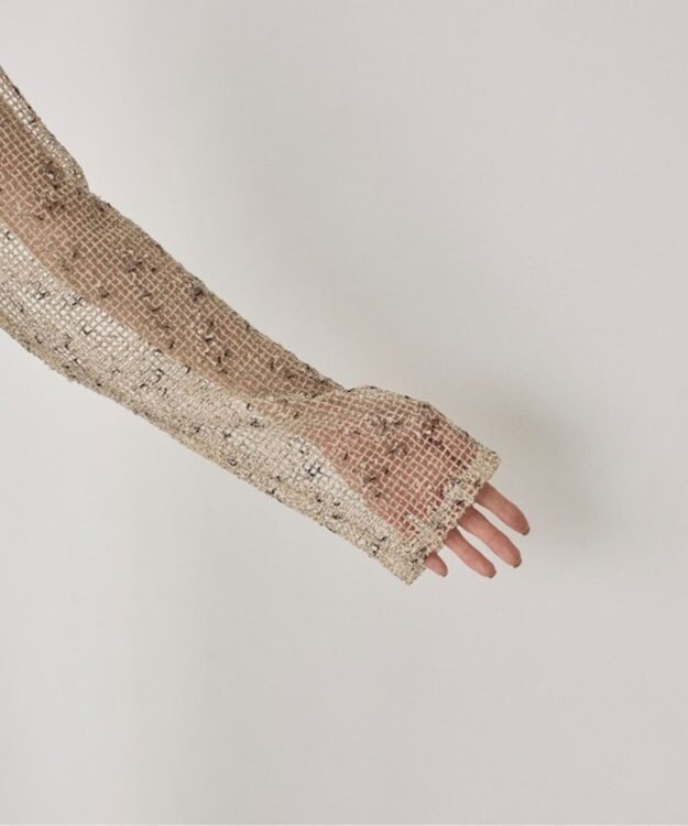 WEGO 【ANGIE VINTAGE】メッシュワンピース ホワイトアイボリー