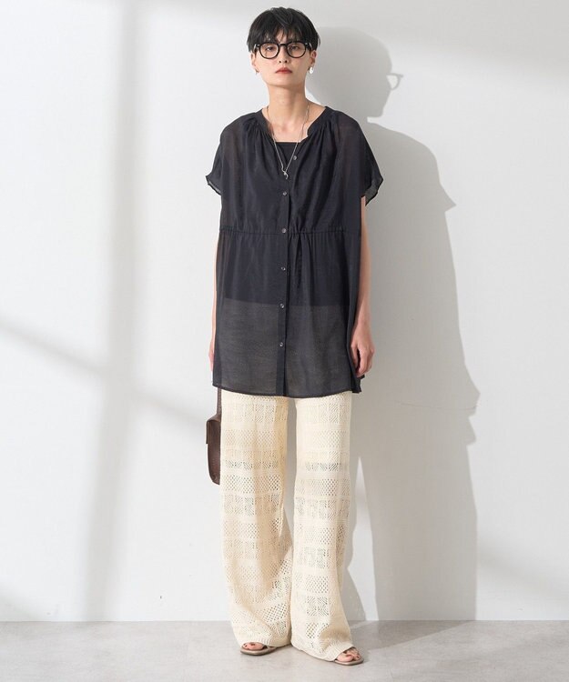 AMERICAN HOLIC レース編みニットパンツ Ivory