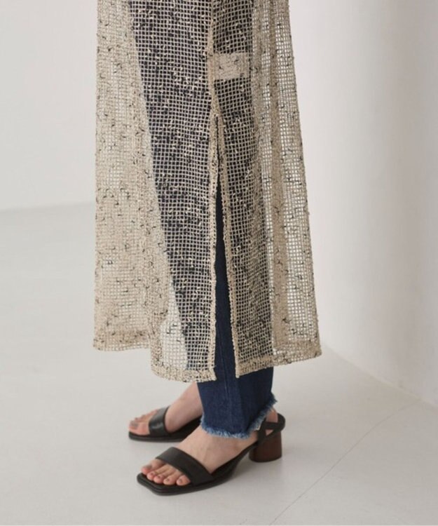 WEGO 【ANGIE VINTAGE】メッシュワンピース ホワイトアイボリー