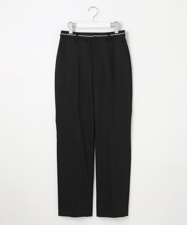 23区 【エステータ】ライトダブルクロス パンツ ブラック