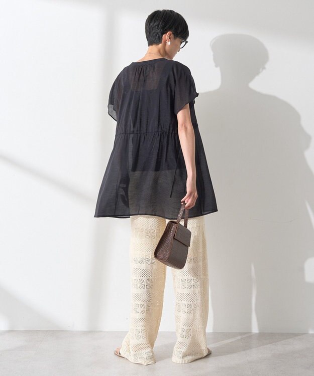 AMERICAN HOLIC レース編みニットパンツ Ivory