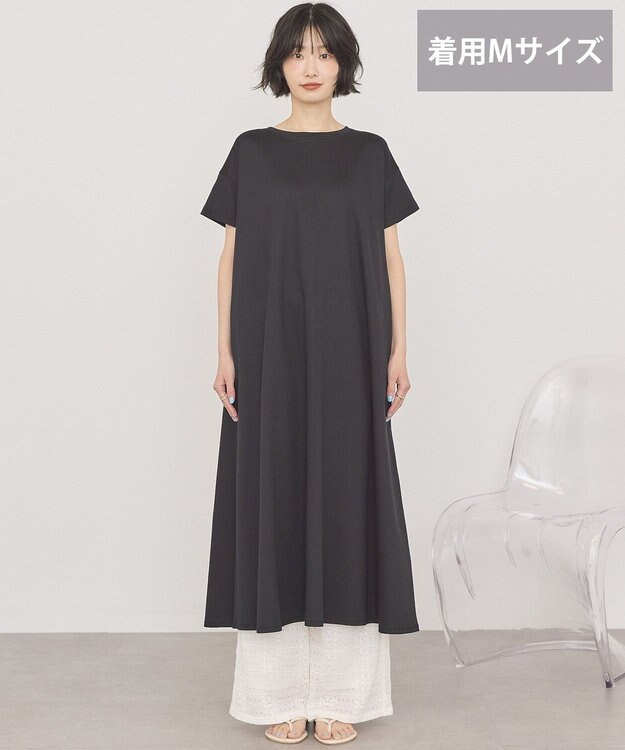 AMERICAN HOLIC 【選べる丈】フレアワンピース Black