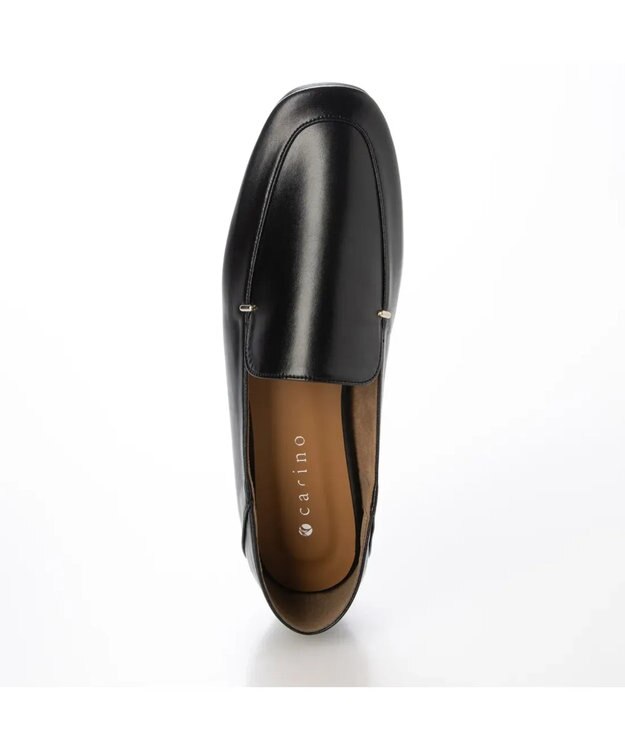 MODE ET JACOMO <carino>スクエアトゥフラットシューズ ブラック