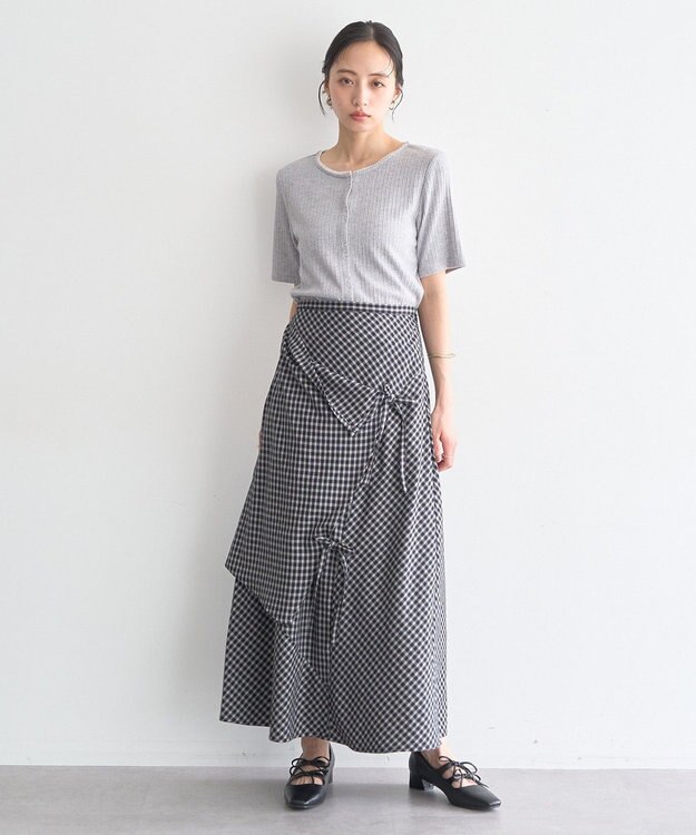 earth music&ecology Ｗリボンパンプス Black