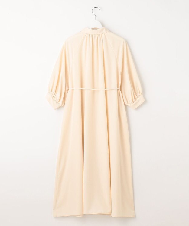 Feroux 【洗える】パフスリーブシャツ ワンピース ライトイエロー系