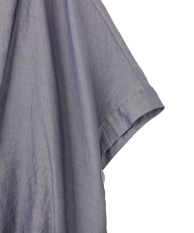 YECCA VECCA サイドスリットドロストシャツ Navy