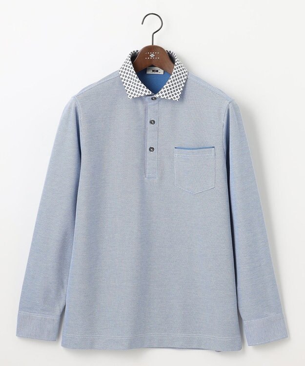 JOSEPH ABBOUD 【25SS・オーガニックコットン使用】ダディ ポロシャツ ブルー系